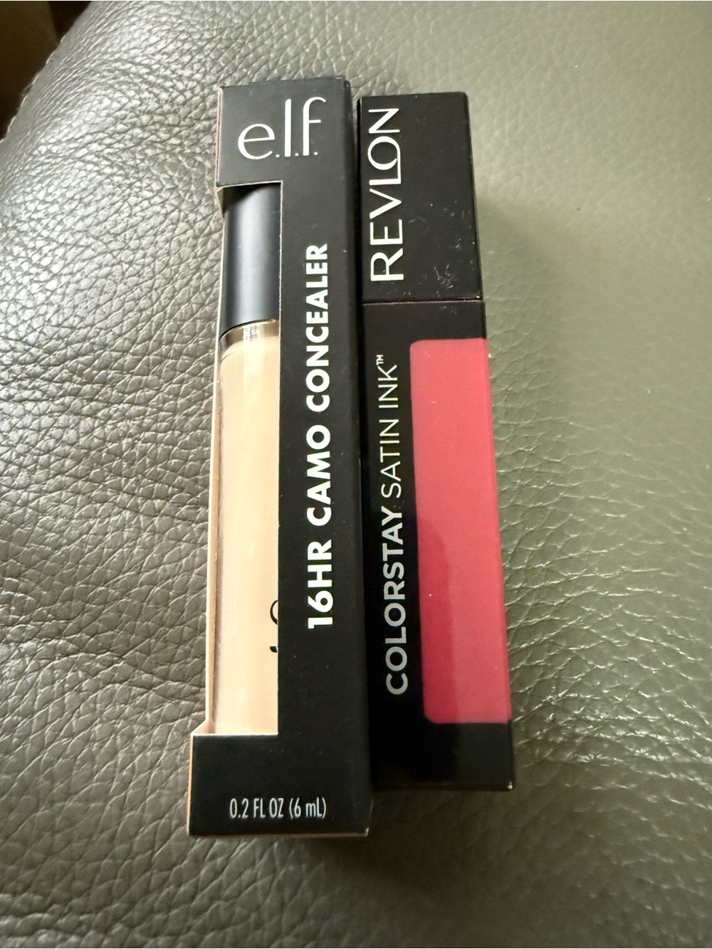 ELF 16HR Camo Concealer (Beige) & REVLON ColorStay Satin Ink (Pink) Duo